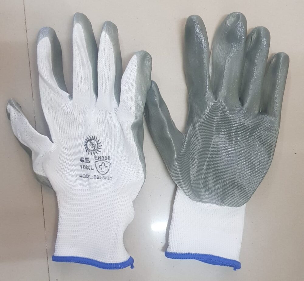 BBI Nitrile Coated Cut Resistant Hand Gloves
