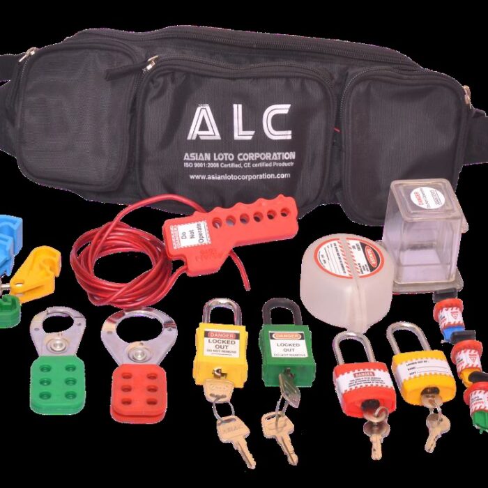 Lockout Safety Personal Electrical Lockout Kit Waist Pouch)