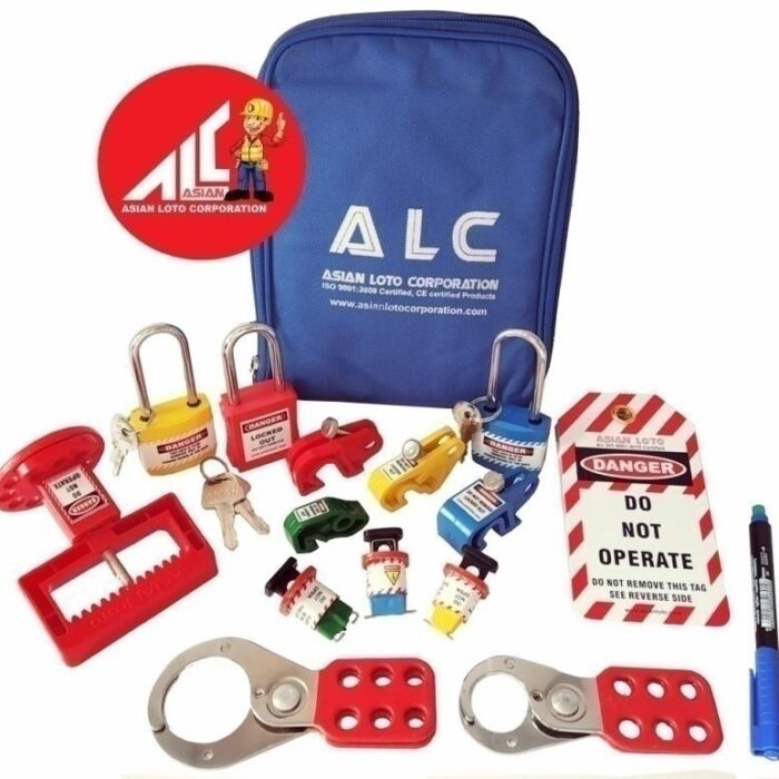 Small Lockout Tagout Kit with pouch