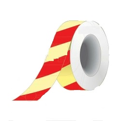 NIGHT GLOW RED DIAGNOL TAPE 50 MM X 10 M