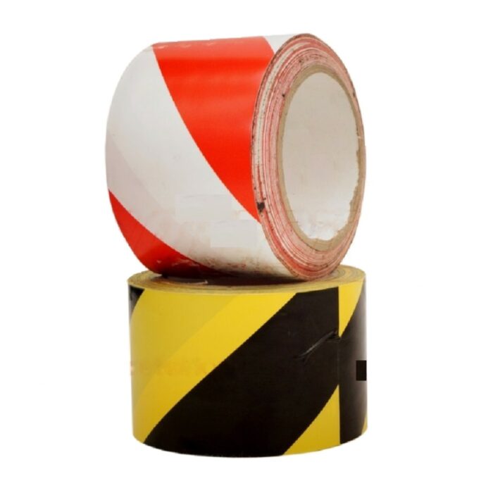 FLOOR MARKING TAPE 75MM DOUBLE COLOUR.