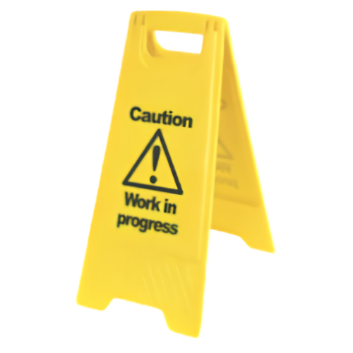 Best Caution Floor Stand Work in Progress Safety Sign
