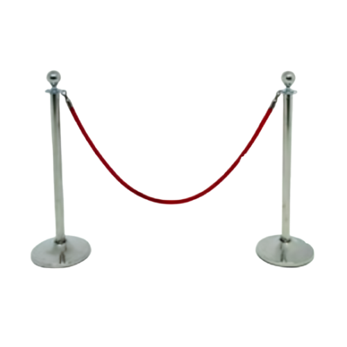 Best Line Manager Silver Post Red Velvet Rope Queue System