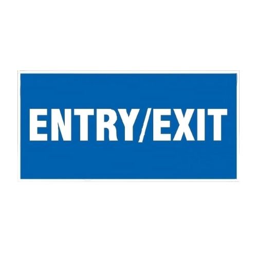 Entry Exit Sign Board GFSC126 | Safety Signage