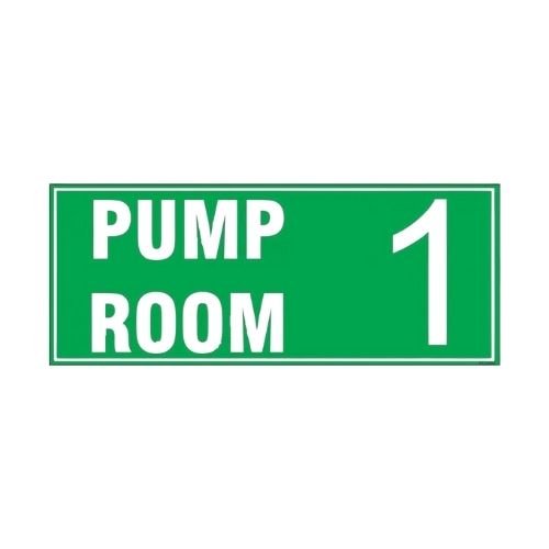 Pump Room Sign Board GFSC92 | 3M Vinyl Safety Sign