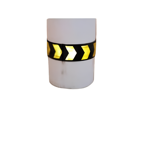 Round Pillar Guard Reflective Rubber Safety Protector