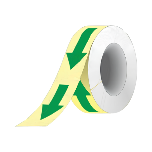 Top 50mm Night Glow Arrow Tape Strong Exit Safety