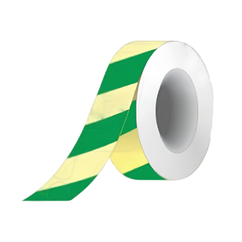 Top 50mm Night Glow Green Diagonal Tape Strong Safety Marking