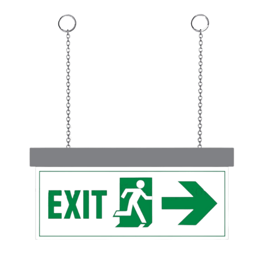 LED Exit With Arrow Sign