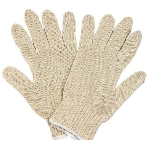 White safety cotton hand gloves