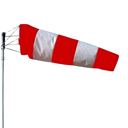Wind Sock Indicator Red White 6ft | Gopal Fire Safety