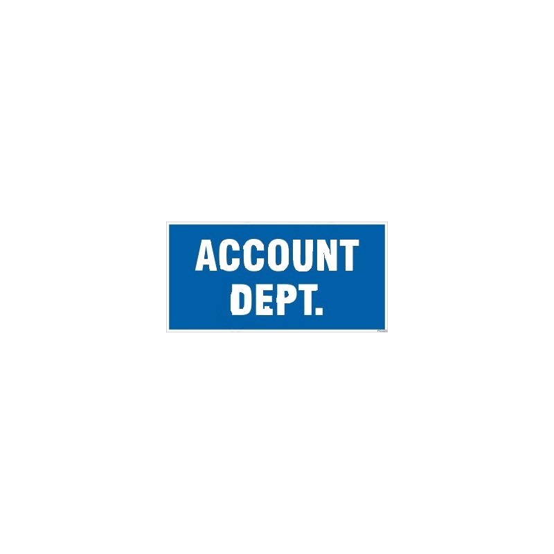 ACCOUNT DEPT.