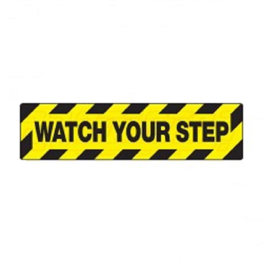 ANTI SKID FLOOR SIGN 150 X 600 MM YELLOW & BLACK
