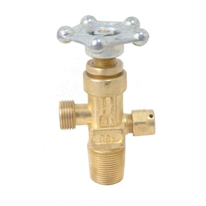 CO2 VALVE WITH ALU. WHEEL
