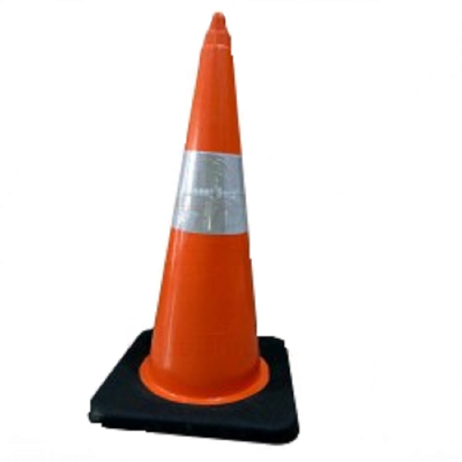 CONE 750 MM 6" SLEEVE HEAVY RUBBER BASE ORANGE PIONEER