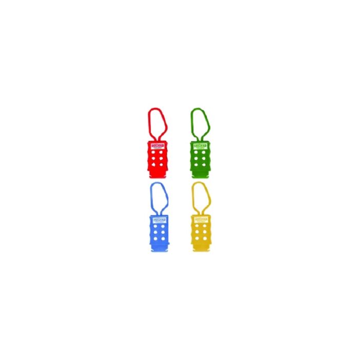 NON CONDUCTIVE NYLON PLASTIC LOCKOUT HASP WITH 6 HOLES