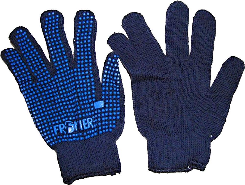 Frontier PVC Dotted Hand Gloves (Pair Set , Blue )