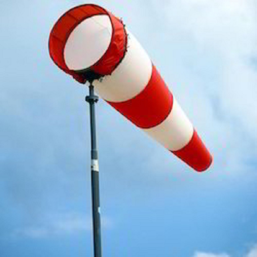 WIND SOCK INDICATOR FLOUROCENT PU COATED