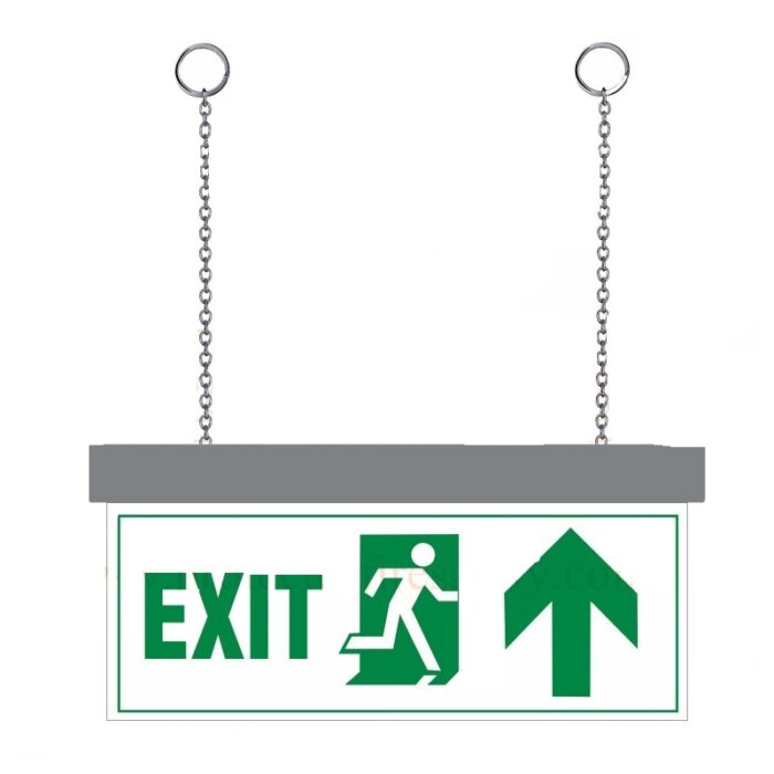 LED EXIT WITH UP ARROW SIGN
