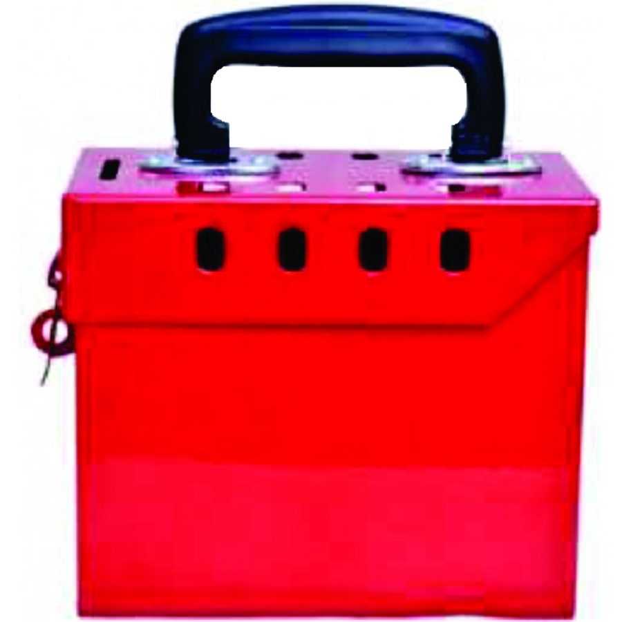 SMALL GROUP LOCKOUT BOX-8 HOLES