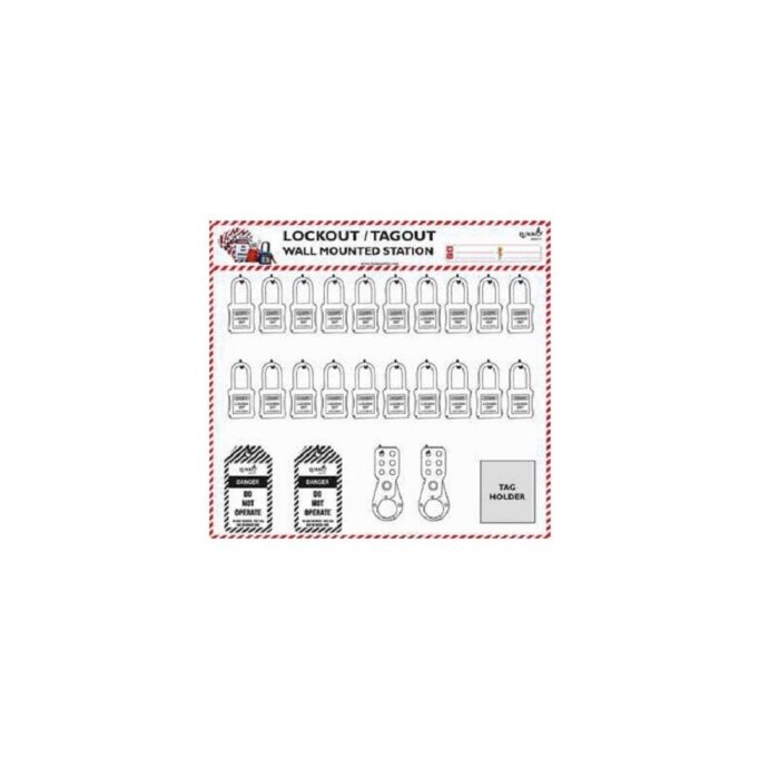 SHADOW LOCKOUT TAGOUT BOARD 20.5''X22.3''