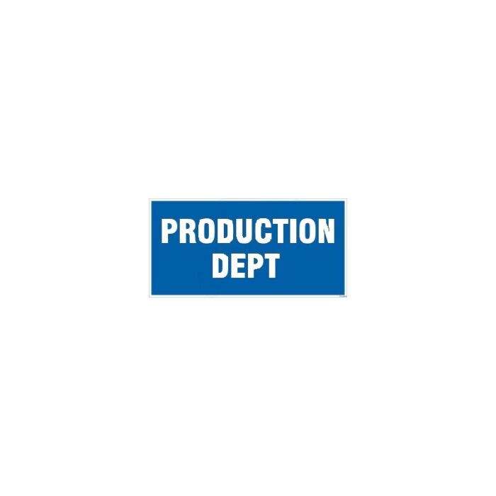 PRODUCTION DEPT.