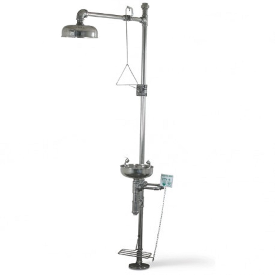 SAFETY SHOWER COMPLETE WITH EYE WASH UDYOGI 6250 SS