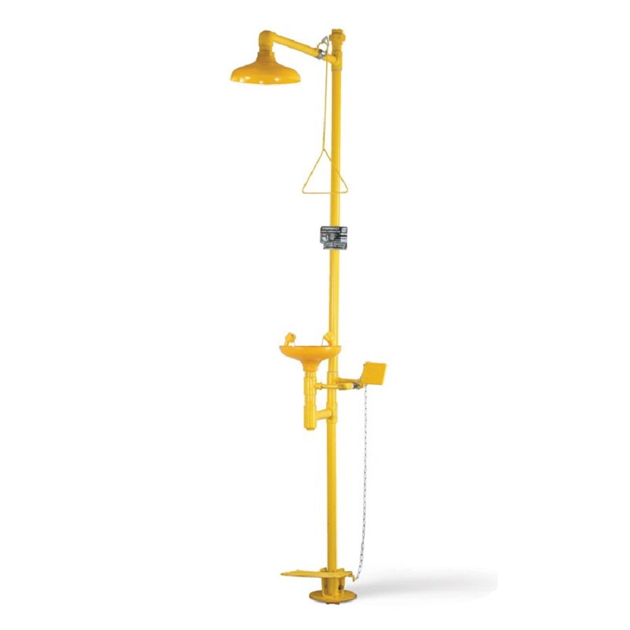 SAFETY SHOWER COMPLETE WITH EYE WASH UDYOGI 6250 GI