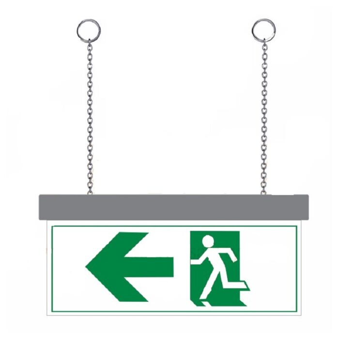 WO SIDE LED EXIT DIRECTION SIGN