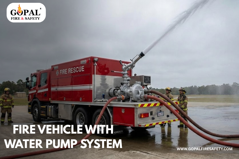 Fire Vehicle with Water Pump System