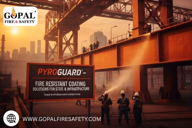 Fire resistant colour coating