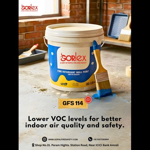 Gorlex GFS 114 - Premium Fire Retardant Wall Paint (Water-Based)