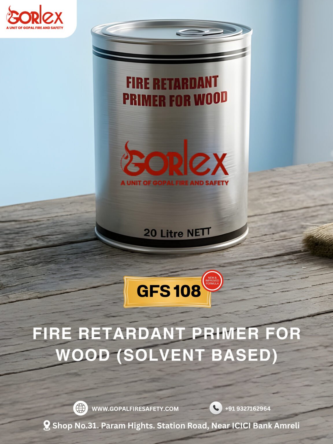 GFS008 - Gorlex Fire Retardant Primer for Wood (solvent based)