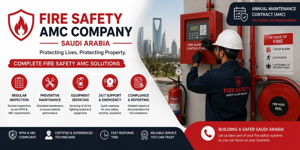 Fire safety AMC company Saudi