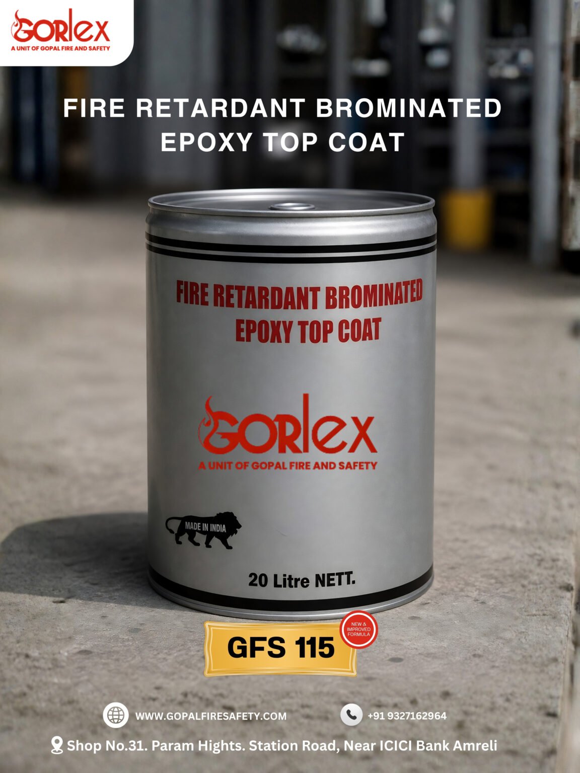 GFS015 GORLEX Fire Retardant Brominated Epoxy top Coat