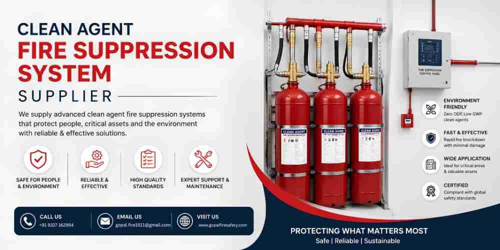 Clean agent fire suppression system supplier