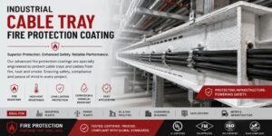 Industrial cable tray fire protection coating