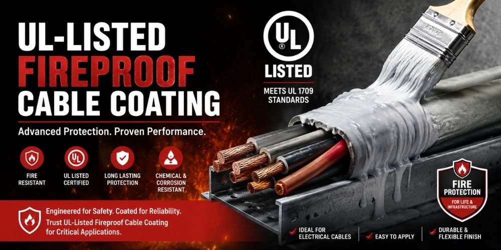 UL Listed fireproof cable coating