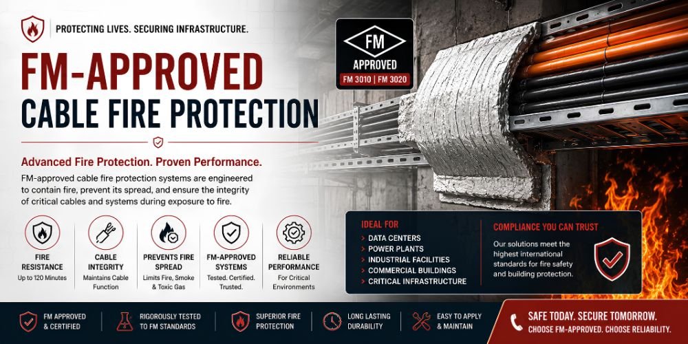 FM Approved cable fire protection