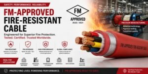 FM approved fire resistant cable