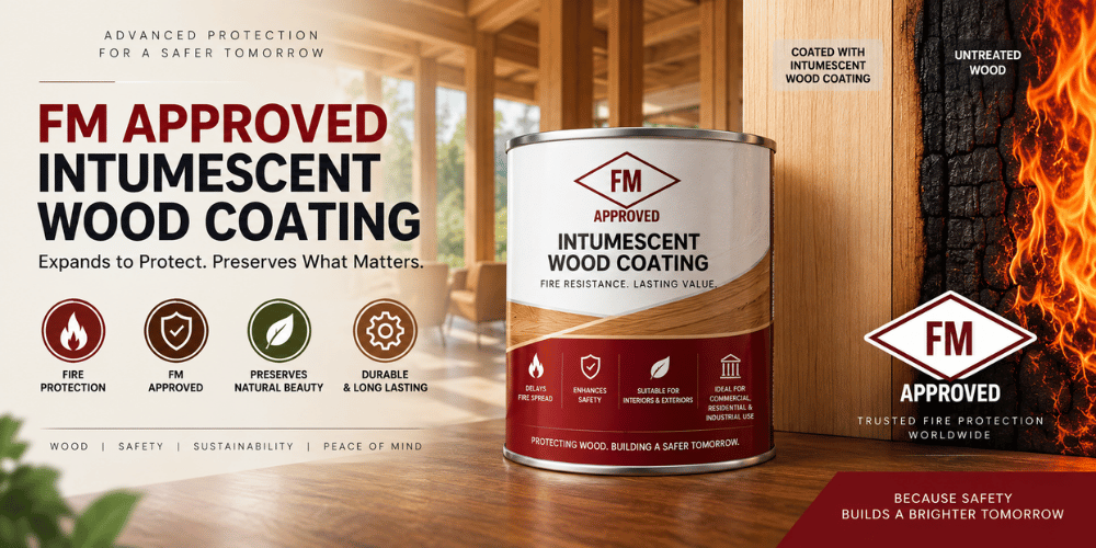 FM Approved Intumescent Wood Coating Timber Fire Protection